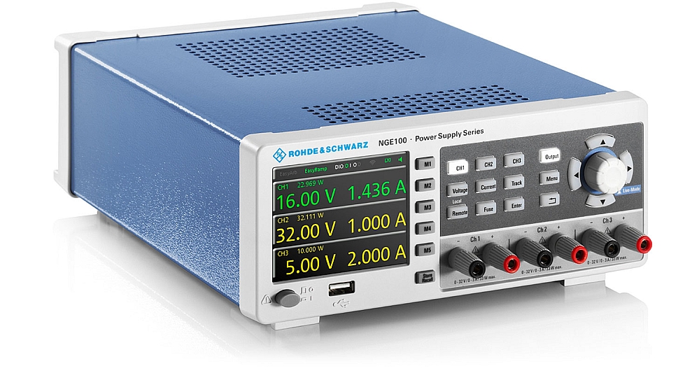R&S NGE100 compact power supply from Rohde & Schwarz