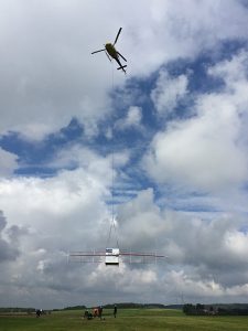 Helicopter test campaign of the RIME exploration system with Keysight's Fiedfox RF Analyzer