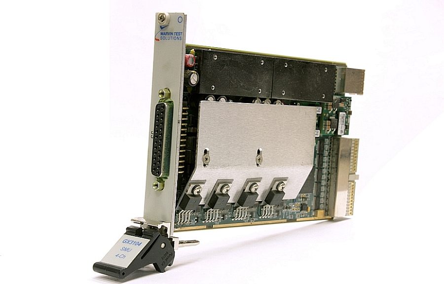 Marvin Test Solutions offers a four-channel SMU GX3104 in PXI format.