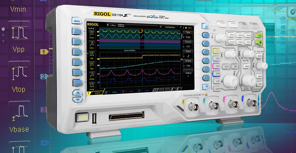 Rigol Technologies DS1000Z-Plus series oscilloscopes.