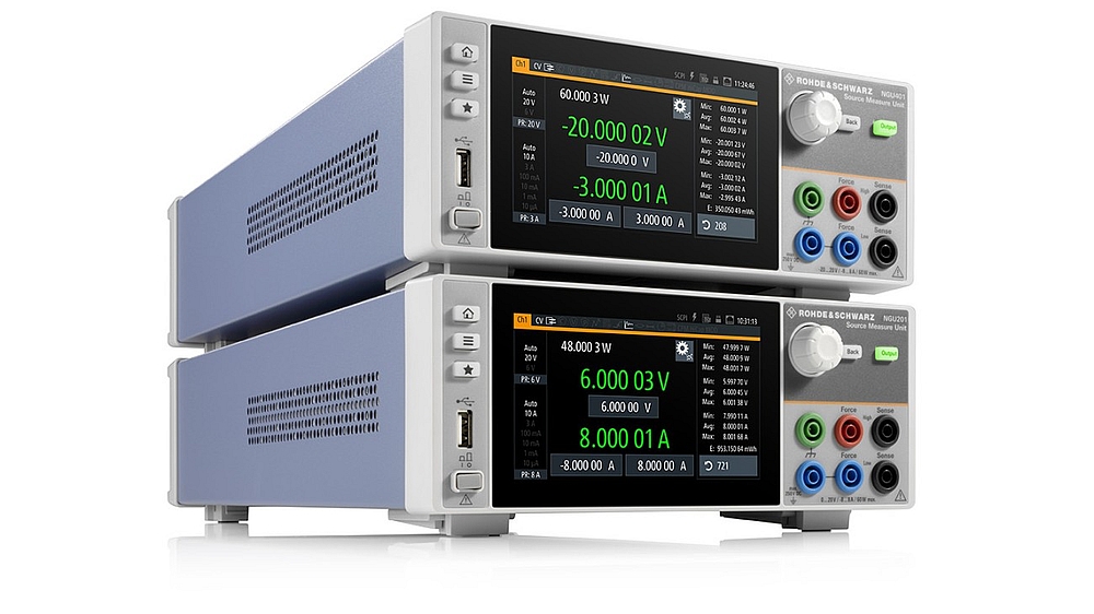 Rohde & Schwarz R&S NGU201 and NGU401 source meters (SMU)