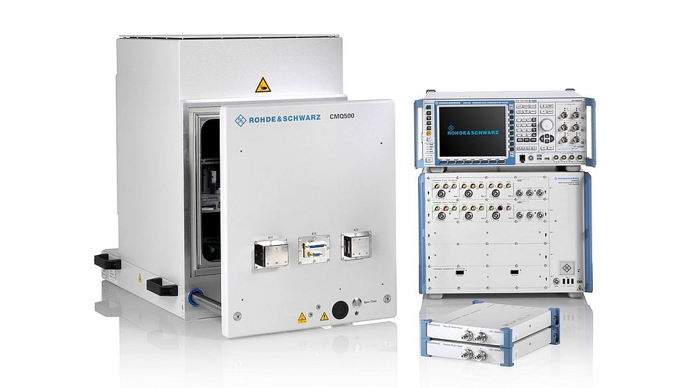 R&S CMX500 5G radio communication tester and R&S CMQ500 test chamber from Rohde & Schwarz