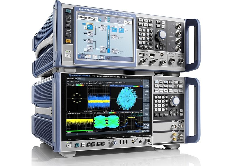 R&S SMW200A vector signal generator and R&S FSW signal analyzer from Rohde & Schwarz