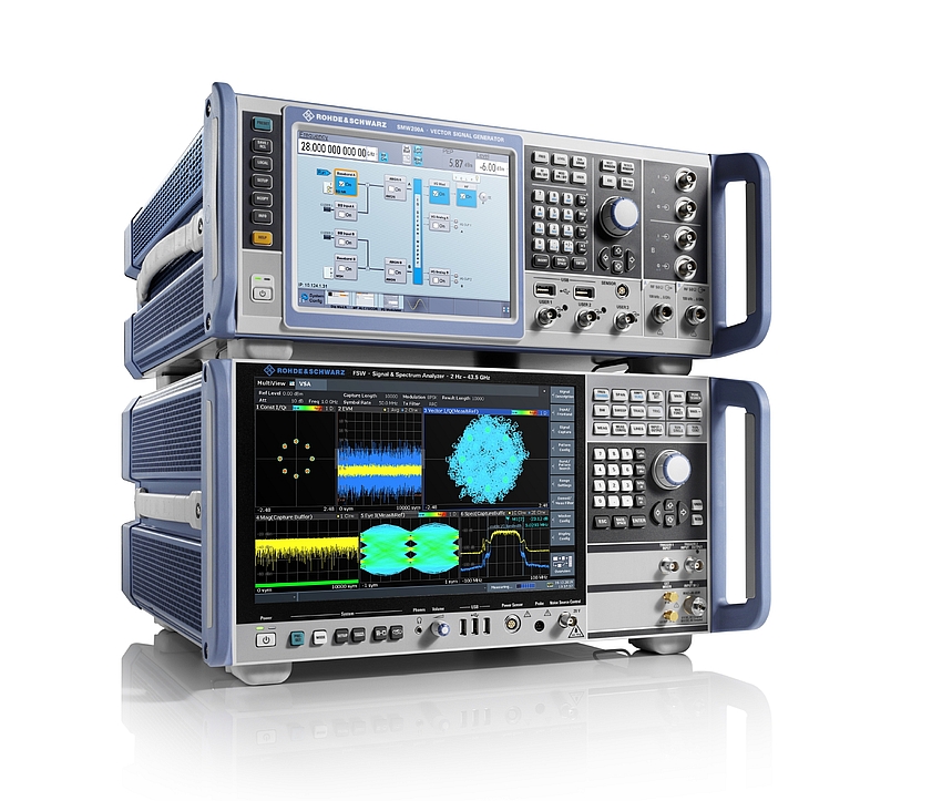 R&S SMW200A vector signal generator and R&S FSW signal analyzer from Rohde & Schwarz