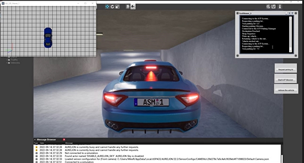 AVP (Automatic Valet Parking) Service Simulation Software Environment